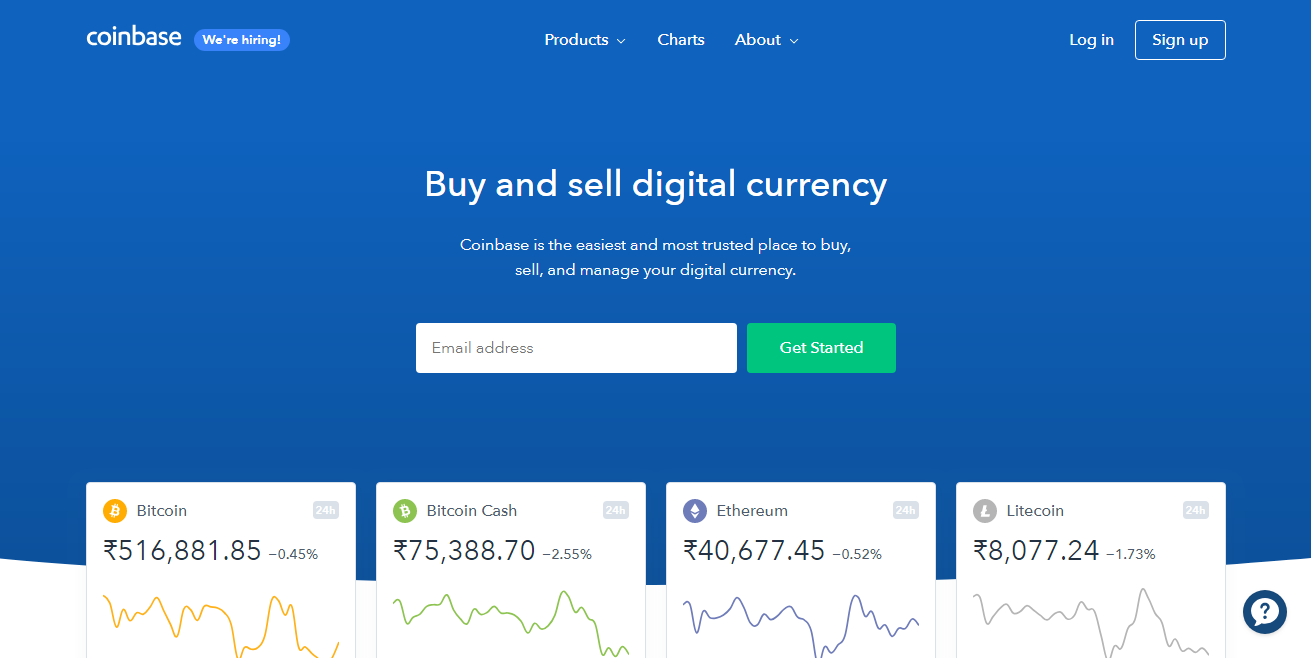 Coinbase -  Buy Bitcoin With Credit Card